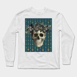 Skull Rose Crown Long Sleeve T-Shirt